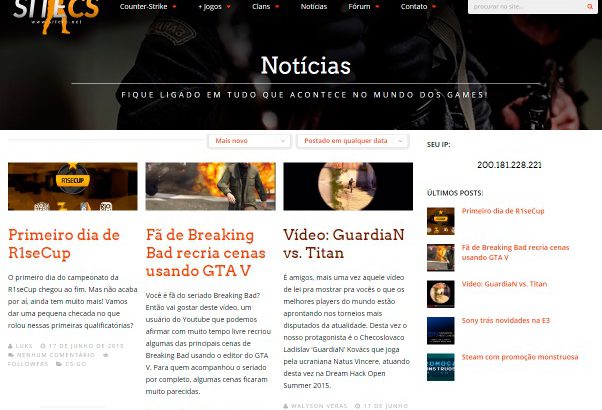 Novo SiteCS Oficialmente lançado