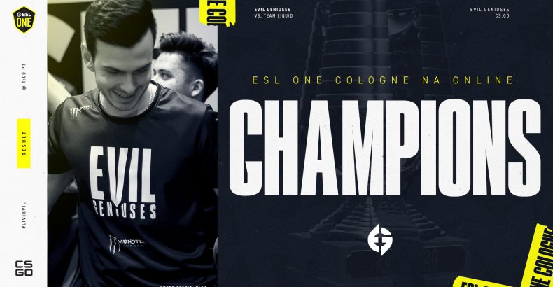 Evil Geniuses é campeã da ESL One Cologne 2020 NA