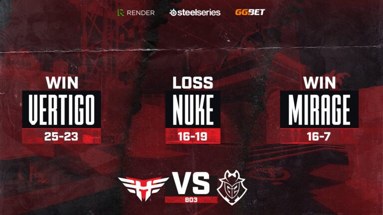 Em jogo com clima de final, Heroic vence G2