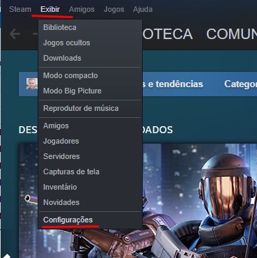 Limpe o cache do Steam