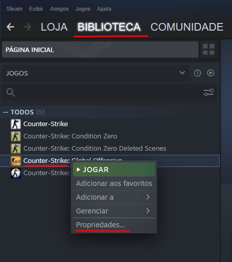 Verifique a integridade dos arquivos do jogo no Steam