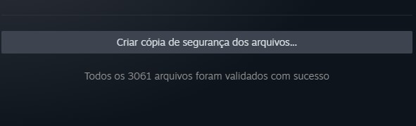 Verifique a integridade dos arquivos do jogo no Steam