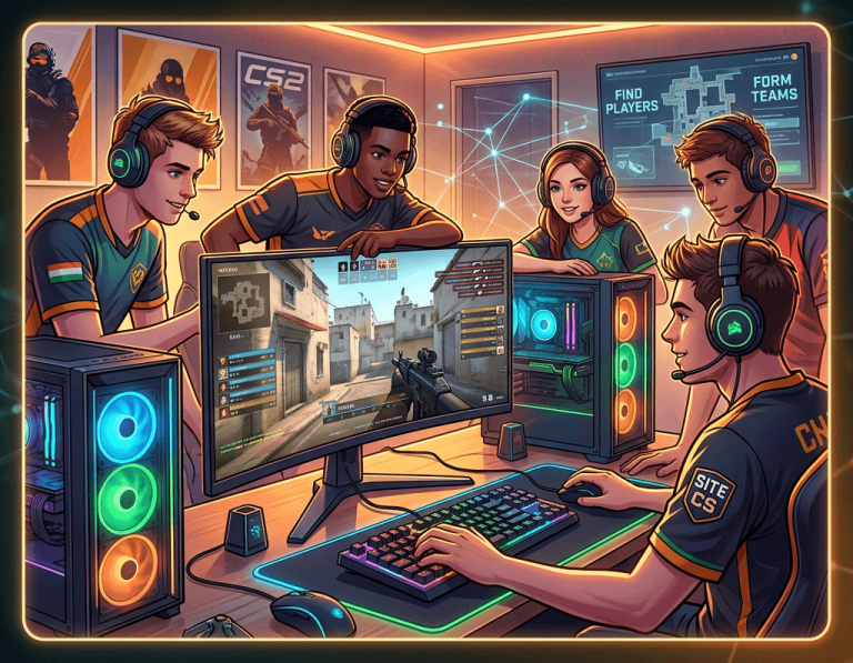 Como encontrar jogadores e equipas de CS2